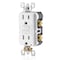 Leviton GFCI Receptacle, 15A, 125Vac, 5-15R, White GFTR1-W - alternate 2